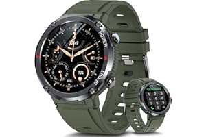 HOFIT Military Smart Watch for Men(Answer/Dial Calls), Fitness Watch, Smartwatch with 1.6 In HD Touch Screen, Call, Pedometers, Heart Rate & Sleep Monitor, Fitness Activities Tracker Watches