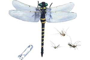 Djowyh Modelo de libélula realista figura libélula libélulas PVC libélulas colgante bolsa decoración, figura de libélula realista, modelo de artefacto de libélulas simuladas