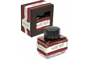 ‎ONLINE ONLINE Tinte Rot, Tintenglas 15ml, bunte Füllertinte für Kalligrafie, Handlettering, Schreibtinte, Tintenfass für Konverter, Nachfülltinte auf wasserbasis, Ruby Red