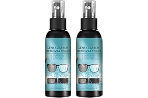 KOAHDE Spray Per La Pulizia Degli Occhiali,Spray Riparazione Impronte Digitali,Spray Riparazione Lenti Occhiali,Spray per la Pulizia dei Vetri Degli Occhi,Detergente Per Lenti Occhiali,100ML,2PC