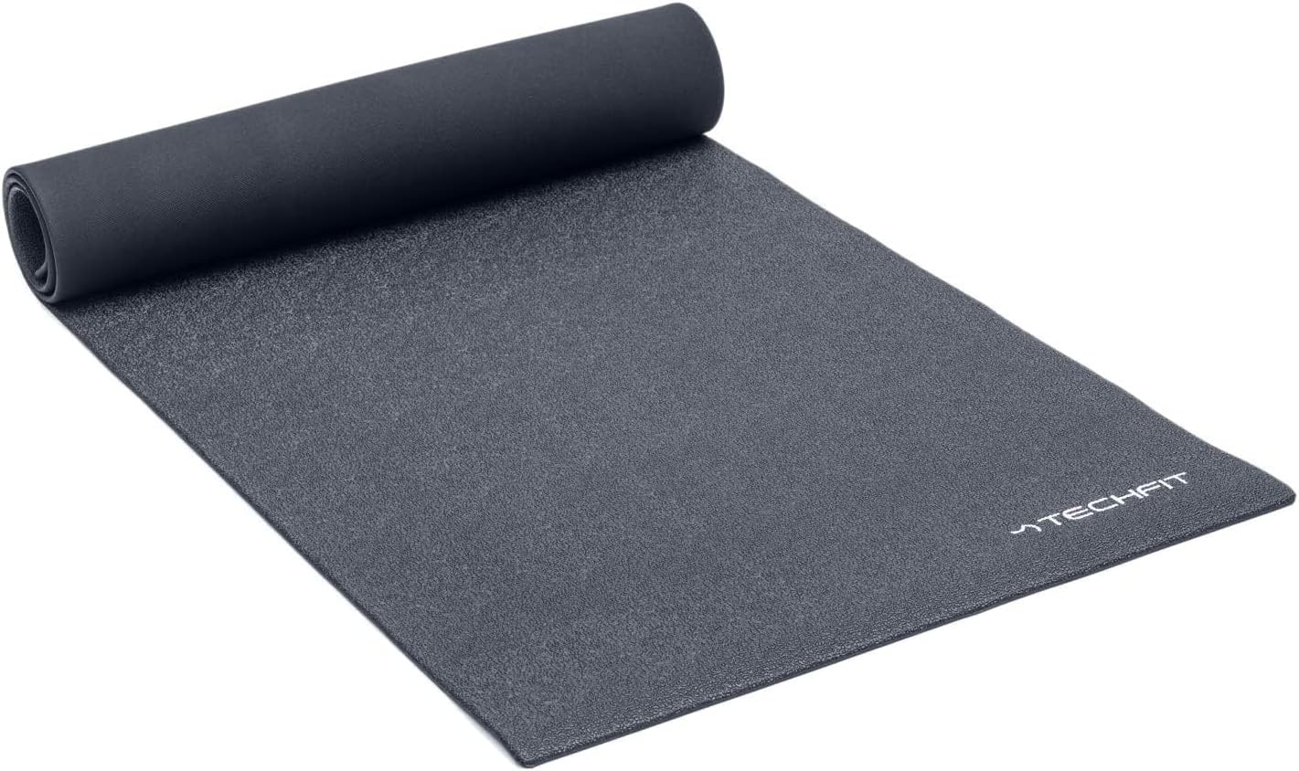 TechFit Esterilla Fitness Antideslizante Gruesa para Bicicleta Estática, Máquina Spinning, Cinta de Correr para Fitness, Esteras de Ejercicio en PVC Protectores de Suelo