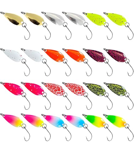 Fentar Cuillere Peche, 16pcs Leurre Peche,2.5g/3g/5g
