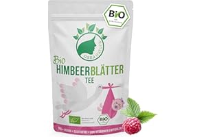 ‎NANANATURA NanaNatura's BIO Himbeerblättertee 85g | aus biologischem Anbau | 100% natürlich + zuckerfrei | Kräutertee Hebammen-Rezeptur