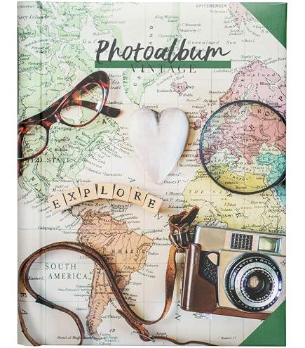 Album Photo Livre Pop'N Co Exacompta - 300 Photos 60 Pages Format 29x32 Cm - Couverture Tissu Lilas