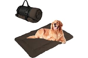 WESKIFAN Cama para Perros Gato Colchón Perros Impermeable Lavable Plegable Portátil con Oxford Duradera para Uso Interiores y Acampar al Aire Libre Viajes Vacaciones 58 x 86 cm