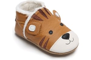 IceUnicorn Chausson Cuir Bébé Hiver Chausson Bebe Fourré Peluche Chaude Chausson Cuir Souple Bébé Fille Garçon Pantoufles Bebe