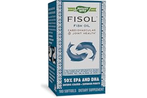 Nature's Way Fisol Fish Oil, 50% EPA/DHA, 180 Softgels