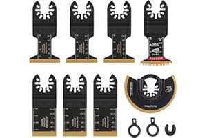 FIHODONE Uniwersalne brzeszczoty do piły wielofunkcyjne, akcesoria do narzędzi wielofunkcyjnych, brzeszczoty Multimaster, brzeszczoty do piły tytanowej, ostrze do piły, akcesoria do drewna, miękkiego