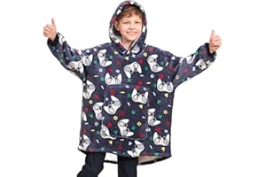 Ceruwum Gamer Hoodies for Boys, Kids Hooded Sweatshirt, Oversized Hoodie Blanket for Teens