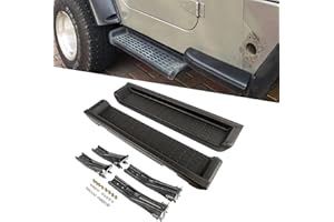 KAZONS Panel basculante Pedales Barra Paso Lateral Coche para Jeep Wrangler TJ Sport 2Door 1997-2006 estribos Extensión Falda Lateral