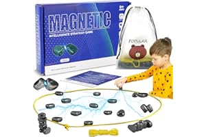 BGTLJKD Jeu d'échecs magnétique Échiquier magnétique Jeu de société de Dames éducatif Échiquier Portable pour Amusement en Famille et Apprentissage - Jouet éducatif pour Enfants