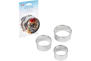 Tala Cortador PASTELERÍA Liso X3 9516, Acero Inoxidable, Plateado