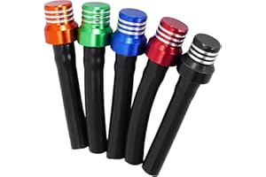 MTATCN Tankdeckel-Entlüftungsrohr Kraftstofftank-Entlüftungsventilrohr mit Check Ball Universal CNC Aluminium Entlüftungsschlauch für ATV Dirt Pit Bike Motorrad Quad Motocross 5 Stück (Multicolore)