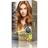 1 BOX (2 X 50 ML) WITH MAXX DELUXE BEAUTY EXPERT HAIR COLOR (KERATIN) (Golden Caramel 8.73)