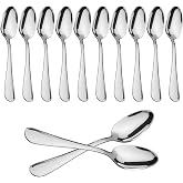 12 Dessert Spoons 15x3.2cm High Polished Stainless Steel 18/0