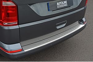 ALVM PARTS & ACCESSORIES Protection de Pare-Chocs arrière pour T6 Transporter (2016+) en Acier brossé