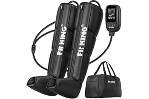 FIT KING Massage Jambes Système de Récupération Bottes Pressothérapie Dispositif de Compression Masseurs de Jambe pour la douleur et la circulation Améliorer la performance sportive (Petit)