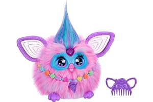 Furby (rosa interaktiv plyschleksak – talar tyska och furbiska, reagerar på röst, dans och lyser – 5 spellägen, 600+ reaktioner – elektronisk leksak från 6 år