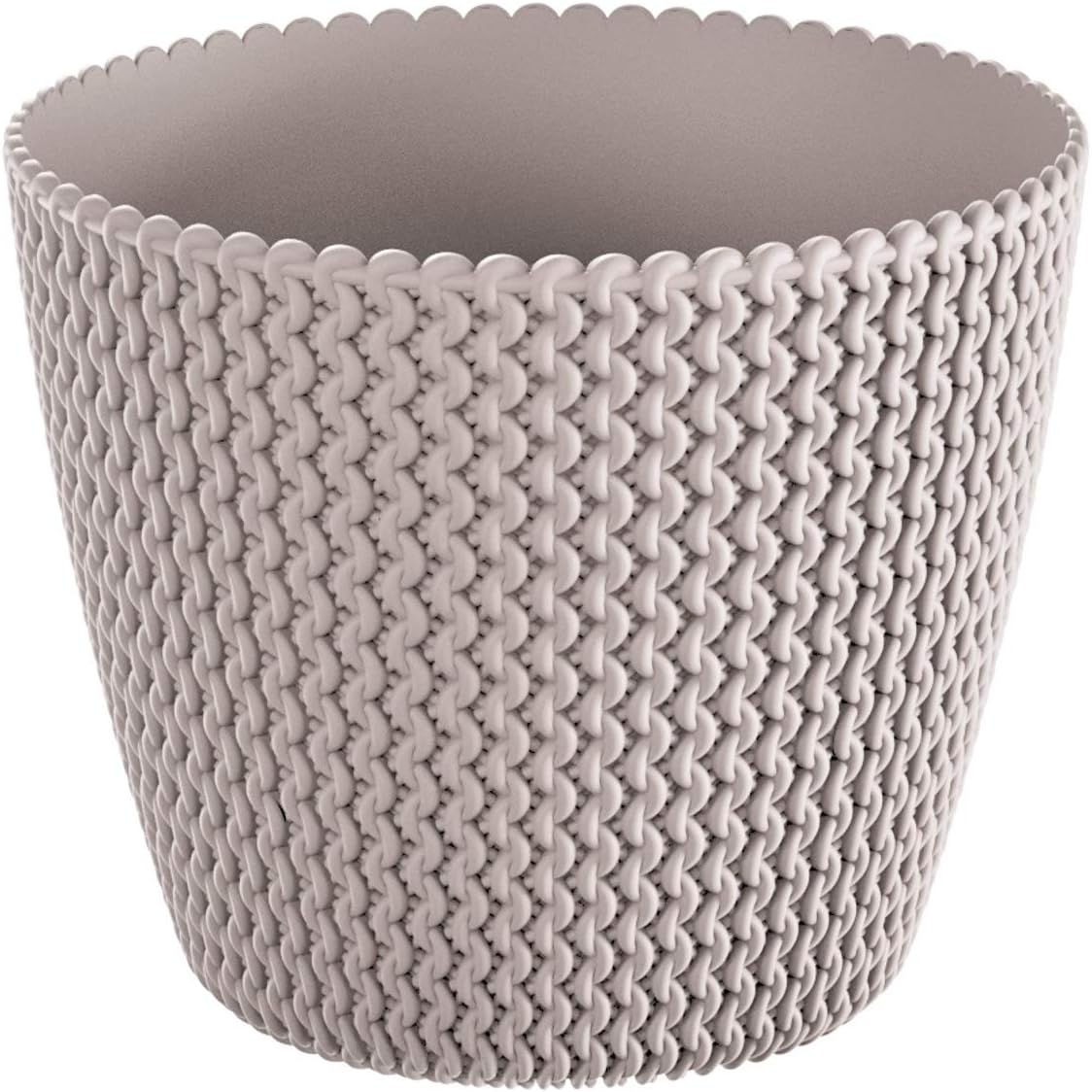 Prosperplast Maceta Redonda 5L Splofy de plastico en Color Mocca, Ø21,8 x 18,4 cm