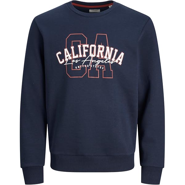 JACK & JONES Jorbecks Sweat Crew Neck - Maillot De Survêtement Homme Confortable Et Décontracté