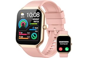 JUGEMAN Montre Connectée Femme Homme, 1.96" Smartwatch avec Appel Bluetooth, Montre Connectee Etanche IP68, 113+ Sportifs/Podometre/Cardiofrequencemètre/Moniteur Sommeil, Montre Intelligente pour Android iOS