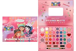 HISUNBEN Kit de Maquillaje Niñas, 41 Colores Set de Maquillaje para Niña con Espejo, Juego de Maquillaje Infantil Lavable, Set de Maquillaje Seguro y No Tóxico para Cumpleaños Fiesta