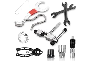 MITENING Kits D'outils De Réparation pour Vélo: 9 Pièces Kits D'outil De Démontage De Cassette De Vélo, Outil De Maintenance pour Vélo, Kits D'outils De Réparation De Chaîne pour Vélo De Montagne Et Vélo