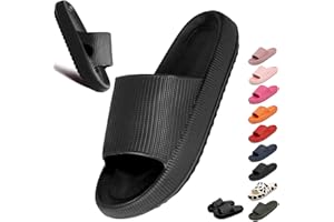 Geweo Chaussons Pantoufle Indoor Hommes Femmes Sandales Bain Semelles Épaisses Ultra Soft Adultes Unisexe Séchage rapide Shower Slippers