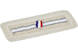 Okaei - Housse de serpillière 1 Piece (40 cm) - Housse en 100% Microfibre Premium Beige - Optimale pour Le Nettoyage en Profondeur des sols Lisses et légèrement irréguliers