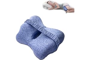 ‎JIUZCARE jiuzcare Kniekissen für Seitenschläfer Beinruhekissen Memory Schaum Foam Orthopädisches Schmetterling Beinkissen mit Abnehmbarem und Waschbarem Bezug Schlafen für Bein Knie Schwangerschaft, Blau
