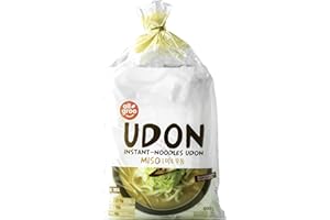 ‎ALLGROO Allgroo Udon Instantnudeln - Miso, Udon Suppe würzig, aromatisch, schnelle Zubereitung - enthält 3 Portionen - 1 x 690 g
