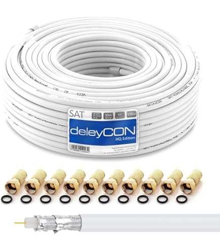 200 METRI MATASSA CAVO VIDEO COASSIALE RG59+2C + ALIMENTAZIONE 2 Fili Telecamere 83523201