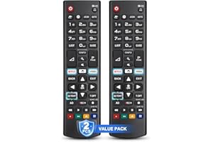 Telecommande Universelle pour LG-Smart-TV, Original LG Remote Control, Avec Deux Touches de Raccourci(Pack de 2)
