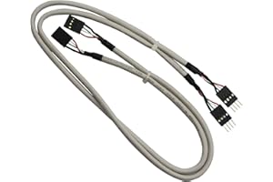 GINTOOYUN Breadboard Jumper Cables 2x4P 60CM Male to Female Dupont Cable With white PVC shell for Arduino Raspberry PI DIY Prototyping