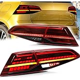 Fanali Posteriori VLAND Per Golf 7 E 7.5 Hatchback 2013-2020 - Nero, Indicatori Dinamici, Omologati - Foto 10