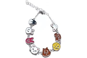 AYVRUOP Stray_Kids Pulsera,Stray Kids Merch,Skzoo Cartoon Pulsera,Stray Kids Braccialetti,Charm Pulseras Joyas,Ajustable para Fan Cumpleaños Creativo