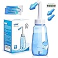 CYOUH Sinus Rinse Kit, Neti Pot 260 ml, with 60 Packets Nasal Wash Salt, Nasal Wash Nose Rinsing Cleanse Bottle for Adults, Children, and with Allergic Rhinitis