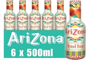 SERENDIB Arizona Peach Ice Tea, Pack of 6 x 500ml PET Bottles, Delicious Fruity Drink, No Artificial Flavours, No Artificial Preservatives