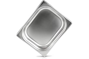 jokobela GN-Behälter 1/2 65 mm aus Premium-Edelstahl (4 L Fassungsvermögen) Maße: 325x265×65 mm - Gastronormbehälter ideal für Garen mit Chafing Dish oder Bain Marie (0,6 mm dick)