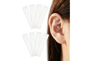 hommova 8 Sheets Ear Seeds Acupuncture, 160Pcs Disposable Ear Seeding Health Care Sticker Kit