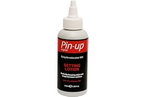 PIN-UP ORIGINAL Pin-up Lotion fixatrice, lotion fixatrice permanente pour une tenue flexible et une brillance profonde, aide à maintenir le style et la forme entre les lavages, de la provitamine B5, 3 x 100 ml