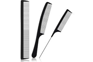 URAQT Profesjonalny grzebień do stylizacji włosów Antystatyczny grzebień z włókna węglowego do akcesoriów fryzjerskich Akcesoria do narzędzi fryzjerskich, 3 szt