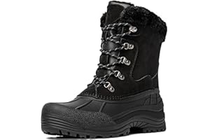 Kelway Winterstiefel Herren Wasserdicht Winterschuhe Herren Schneestiefel Winter Boots Outdoor Schneeschuhe für Wandern Arbeit Camping