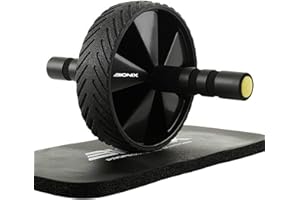 GALLANT Bionix Ab Roller Exercise Wheel With Knee Mat & Non Slip Handles - Fitness Abs Roller Wheel Core Workout Cruncher Trainer, Home Gym Equipment Strength Training, Abdominal Ab Wheel
