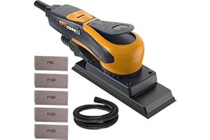 MAXXT Pro 350W Brushless Orbital Sander | 3mm Stroke, 4000-10000 RPM Variable Speed | Corded Electric Sander with 10 Sandpapers & EC Motor