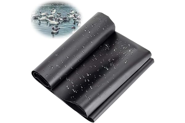 Bâche d'étang Noir 2x4m 3x4m 4x4m 5x4m Revêtement de Bassin en Caoutchouc Robuste Membrane pour Étang en PVC Liner de Jardin 0.5mm Epaisseur pour Bassin, pour Bassin Koi, Cascades d'eau, Baies ( Coule