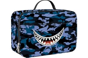 Clastyle Monster izolowana torba na lunch dla dzieci duża termiczna torba chłodząca dla chłopca piknik szkoła pudełko na lunch torba, uśmiech rekin