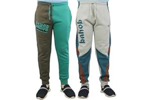 Bahob® 2 Pack Kids Joggers Boys Jogging Bottoms Super Soft Boys Track Pants Cotton Joggers Kids Fleece Jogging Pants School PE Trousers Boys Girls Tracksuit Bottom 3-14 Years