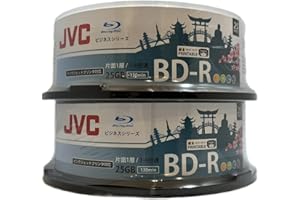 DUST-AIR 50 -Pack BD-R Disc Blu Ray 1-6 25GB Capacity 130 Minutes Inkjet Printable