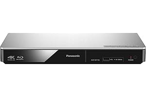 Panasonic DMP-BDT185EG - Blu-Ray Player (CD, DVD, Blu-ray Disc, Silver, 4K, 3D, HDMI, USB)